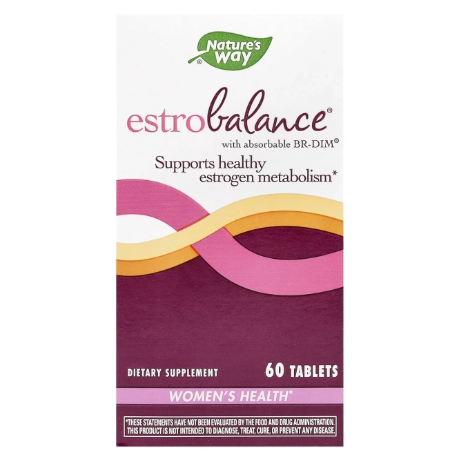 Nature's Way, EstroBalance с рассасывающимся DIM, 60 таблеток
