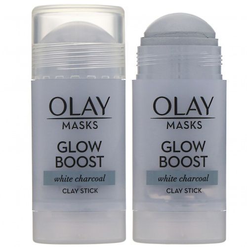 Olay, Masks, Glow Boost, глиняная маска-стик с белым углем, 48 г (1,7 унции)