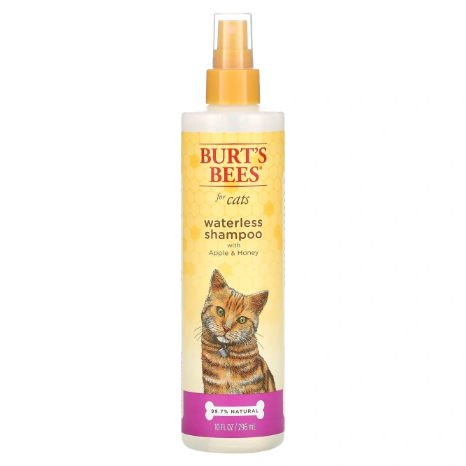 Burt's Bees, Безводный шампунь для кошек с яблоком и медом, 296 мл (10 жидк. унц.)