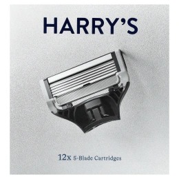 Harry's, сменные кассеты с 5 лезвиями, 12 пастилок