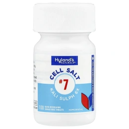Hyland's Naturals, Cell Salt # 7, Kali Sulph 6X, быстрорастворимая одна таблетка