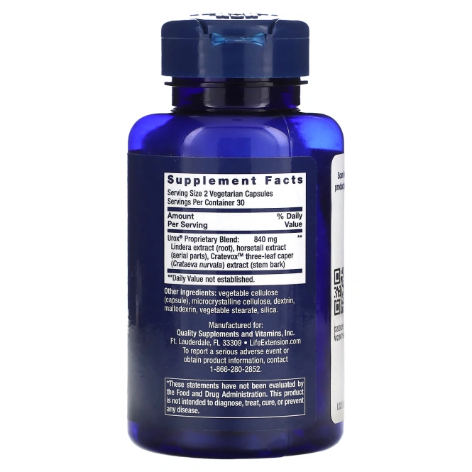 Life Extension, средство для поддержки мочевого пузыря у женщин, 60 вегетарианских капсул