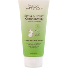 Babo Botanicals, Кондиционер Swim & Sport, огурец и алоэ вера, 6 жидк. унц. (180 мл)