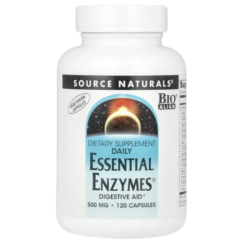 Source Naturals, Daily Essential Enzymes®, 500 мг, 120 капсул