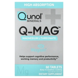Qunol, Q-MAG™, L-треонат магния, 60 таблеток (72 мг в 1 таблетке)