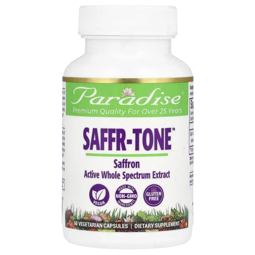 Paradise Herbs, Saffr-Tone, 60 вегетарианских капсул
