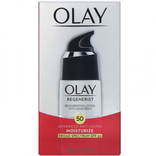 Olay, Regenerist, восстанавливающий лосьон с эффектом защиты от солнца, SPF 50, 50 мл (1,7 жидк. унции)