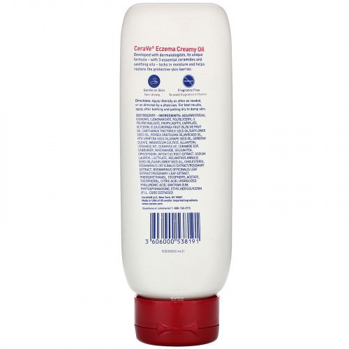 CeraVe, Eczema Creamy Oil, For Extra Dry, Itchy Skin, 8 fl oz (236 ml)