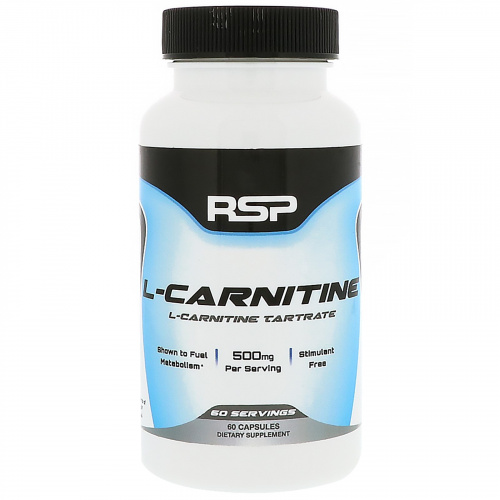 RSP Nutrition, L-Carnitine, 60 Capsules