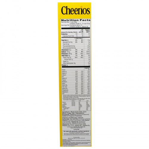 General Mills, Сухой завтрак Cheerios, 12 унций(340 g)