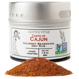 Gustus Vitae, Gourmet Seasoning, Taste of Cajun, 1.6 oz (45 g)