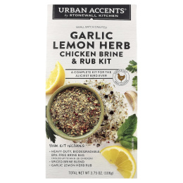 Urban Accents, Рассол для курицы с чесноком, лимоном и травами, 106 г (3,75 унции)
