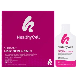 HealthyCell, Vibrant Hair, Skin & Nails, малиновый, 30 гелевых пакетиков по 25 мл (0,84 жидк. Унции)
