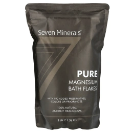 Seven Minerals, Хлопья для ванн из чистого магния, 1,36 кг (3 фунта)