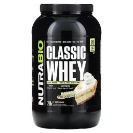 NutraBio, Classic Whey Protein, банановый кремовый пирог, 907 г (2 фунта)