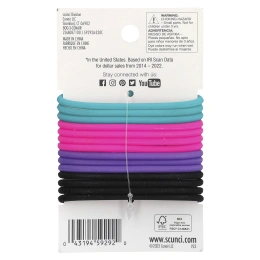 Scunci, Тугие резинки для волос Everyday & Active, No Slip Grip, 14 штук