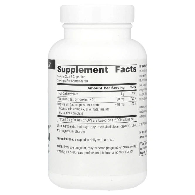 Source Naturals, Ultra-Mag ™, 90 веганских капсул