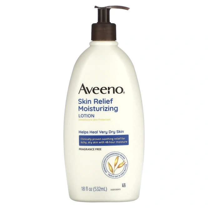 Aveeno, Active Naturals, Skin Relief увлажняющий кожу 24 часа лосьон, без запаха, 532 мл