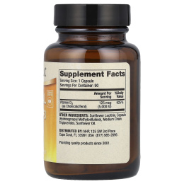 Dr. Mercola, липосомальный витамин D3, 5000 МЕ, 90 капсул