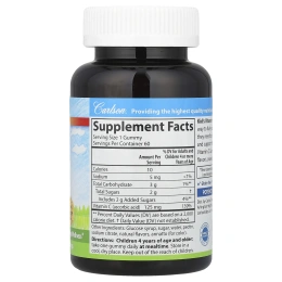 Carlson Labs, Жевательные таблетки с витамином С для детей, Натуральный апельсиновый вкус, 125 мг, 60 вегетарианских жевательных таблеток