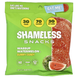 Shameless Snacks, Wassup Watermelon®, жевательные конфеты, 6 пакетиков по 50 г (1,8 унции)