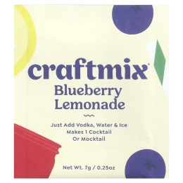 Craftmix, лимонад из голубики, 12 пакетиков, 7 г (0,25 унции) каждый