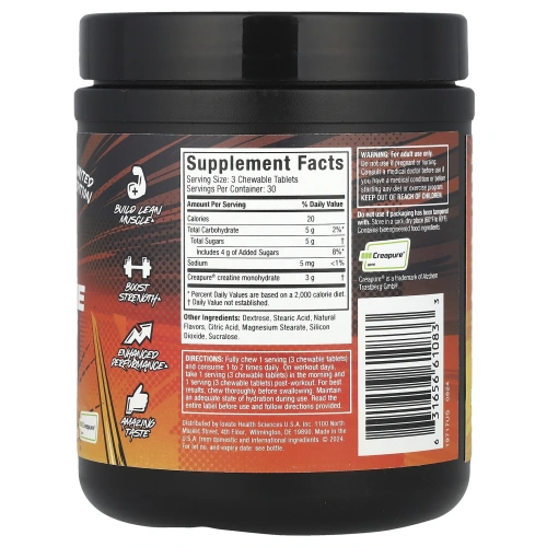 MuscleTech, Limited Edition, Creatine Chews, Boogieman Punch, 90 жевательных таблеток