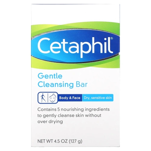 Cetaphil, Мягкое очищающее средство, 4.5 унции(127 г)