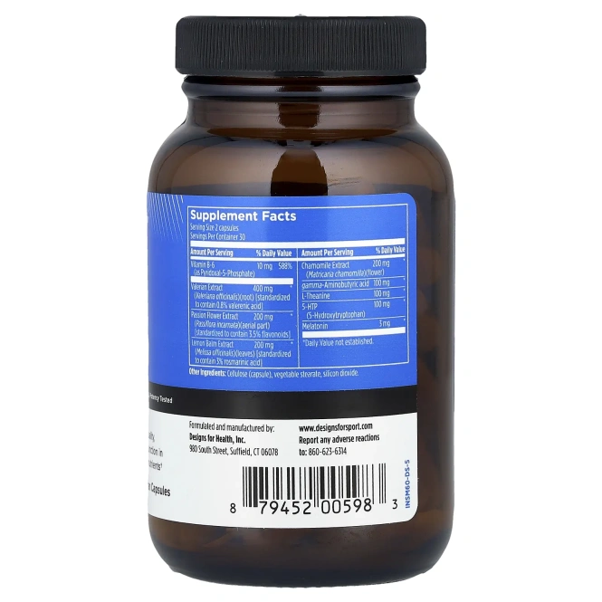 Designs For Health, Комплекс для сна, 60 вегетарианских капсул