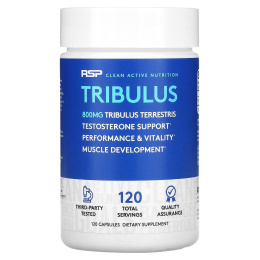 RSP Nutrition, Tribulus Terrestris, Hormone Optimization, 120 Capsules
