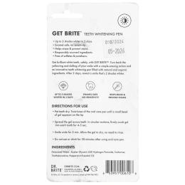 Dr. Brite, Get Brite ™, отбеливающая ручка для зубов, 4 мл (0,14 жидк. унц.)