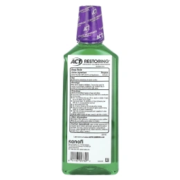 Act, восстанавливающий ополаскиватель для рта с фторидом, против кариеса, без спирта, мятный взрыв, 532 мл (18 жидк. унций)