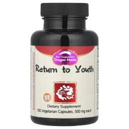 Dragon Herbs, Return to Youth (возвращение в молодость), 500 мг, 100 вегетарианских капсул