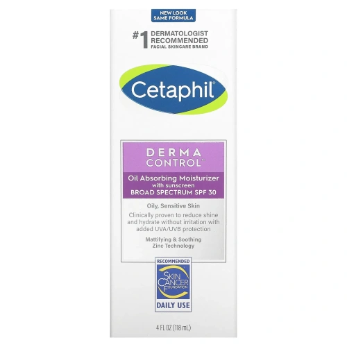 Cetaphil, Увлажняющее средство, абсорбирующее кожное сало Pro, SPF 30, 118 мл