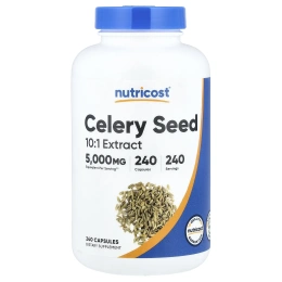 Nutricost, семена сельдерея, 500 мг, 240 капсул