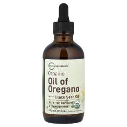 Micro Ingredients, органическое масло орегано с маслом чёрного тмина, 118 мл (4 жидк. унции)