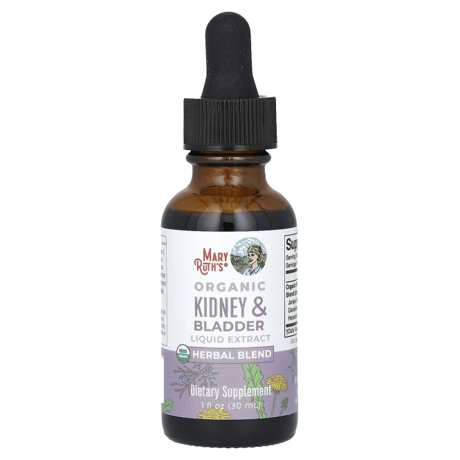MaryRuth's, органический жидкий экстракт почек и мочевого пузыря, без спирта, 30 мл (1 жидк. унция)