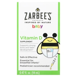 Zarbee's, Нэчуралс, витамин D для малышей, 0,47 жидк. унц. (14 мл)