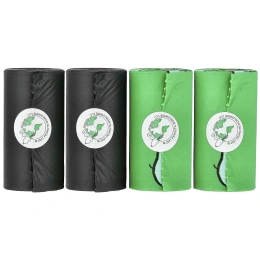 Original Poop Bags, Peanuts®, без запаха, 4 ролика, 15 пакетиков в каждом