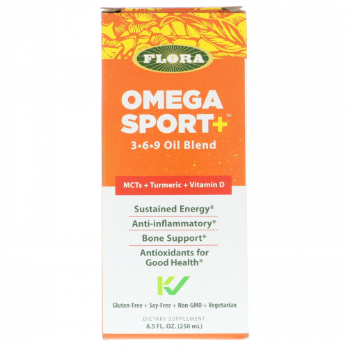 Flora, Omega Sport +, 3-6-9 Oil Blend, 8.5 fl oz (250 ml)