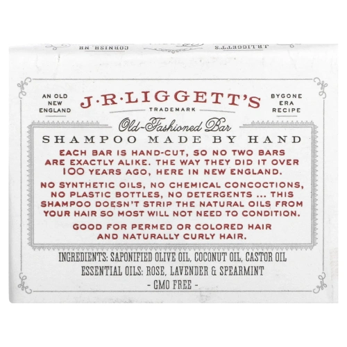 J.R. Liggett's, Традиционный твердый шампунь, 3,5 унции (99 г)