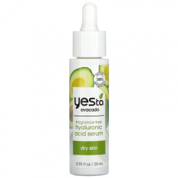 Yes To, Сыворотка с гиалуроновой кислотой, авокадо, без отдушек, 28 мл (0,95 жидк. Унции)