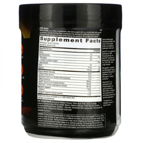 GNC Beyond Raw, LIT, Clinically Dosed Pre-Workout, Fruit Punch, 14.01 oz ( 397.2 g)