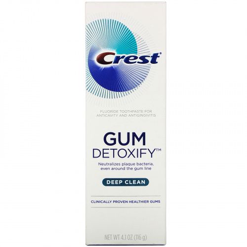 Crest, Gum Detoxify, Deep Clean, Fluoride Toothpaste, 4.1 oz (116 g)