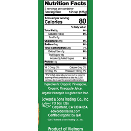 Native Forest, Edward & Sons, Native Forest, 100% Organic Pineapple Slices, 15 oz (425 g)