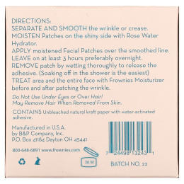 Frownies, Аппликационные пластинки для лица, уголки глаз & губ, 144 пластинки