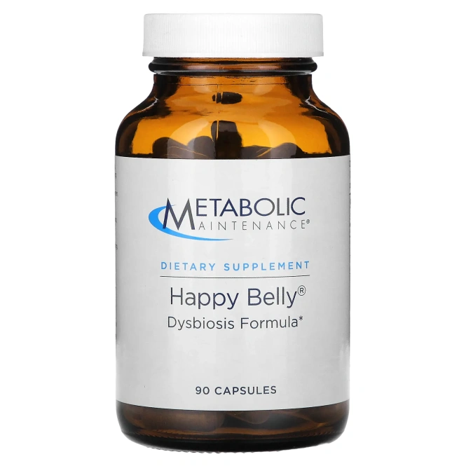 Metabolic Maintenance, Happy Belly, Формула при дизбиозе, 90 капсул