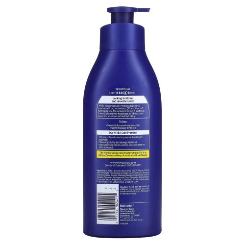 Nivea, Nourishing Skin Firming Body Lotion, Dry to Very Dry Skin, 16.9 fl oz (500 ml)