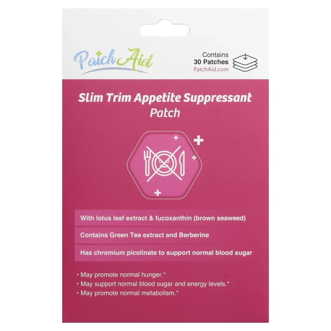 PatchAid, Slim Trim, патч для подавления аппетита, 30 шт.