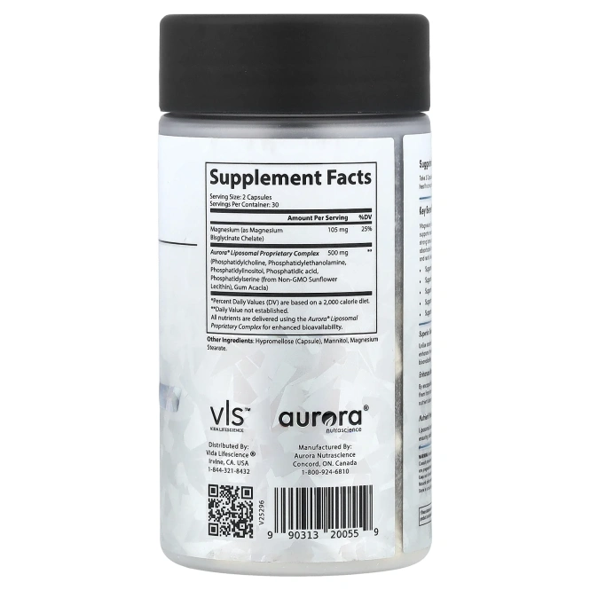 Aurora Nutrascience, хелатный бисглицинат магния, 60 капсул